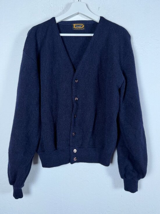 Paca-Links Other - Vintage Drummond Paca-Links Navy Alpaca Wool Cardigan Sweater Mens XL Button Up